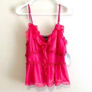 NWT Scoop Ruffle Camisole Tank
